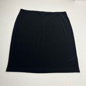 Norma Kamali Womens Size XL Black Skirt Style# NK49501 Office Stretch *TINY FLAW
